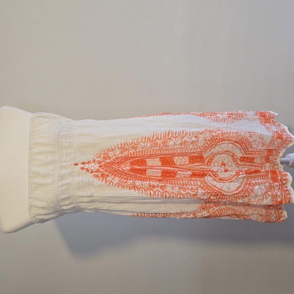 Sapogee Boho Beach Strapless Sun Dress Fits Size Medium To XL